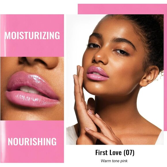 🆕  Moisture Shine Warm Pink Lipstick Glossy Finish Vegan Cruelty-Free Coverage - Picture 2 of 10